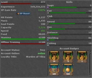 VENDO EK 277 - BELOBRA 5% LOYALTY - Tibia