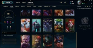 Conta De lol 95 campeões - League of Legends