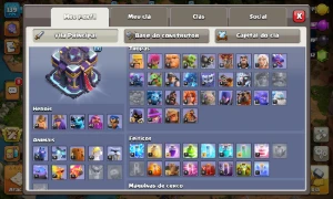 Cv15 quase full com 1600 gemas e equipamentos épicos - Clash of Clans