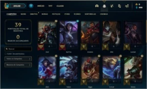CONTA PLATINA 4 - PREÇO BAIXO E NA HORA - League of Legends LOL