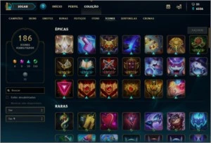Conta Gold-226 skins-10 RunePage - League of Legends LOL