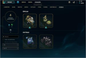 Conta Gold-226 skins-10 RunePage - League of Legends LOL