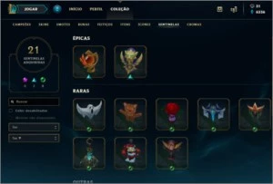 Conta Gold-226 skins-10 RunePage - League of Legends LOL