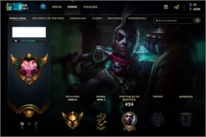 Conta Gold-226 skins-10 RunePage - League of Legends LOL