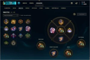 Conta Gold-226 skins-10 RunePage - League of Legends LOL