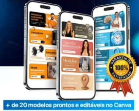 Mini sites editáveis no Canva ( bio do Instagram)