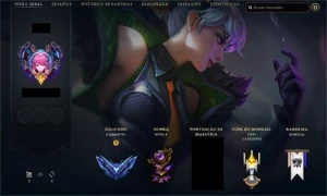 Conta LOL Diamante 1 - Todos os campeões - 272 skins - League of Legends
