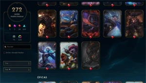 Conta LOL Diamante 1 - Todos os campeões - 272 skins - League of Legends