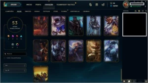 CONTA • LOL D4 C/SKINS TOP - League of Legends