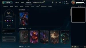 CONTA • LOL D4 C/SKINS TOP - League of Legends