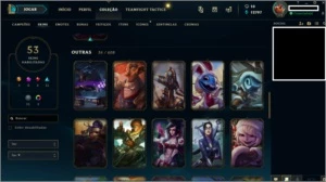 CONTA • LOL D4 C/SKINS TOP - League of Legends