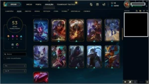 CONTA • LOL D4 C/SKINS TOP - League of Legends