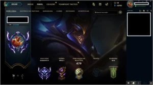 CONTA • LOL D4 C/SKINS TOP - League of Legends