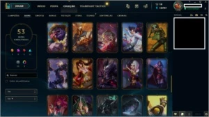 CONTA • LOL D4 C/SKINS TOP - League of Legends