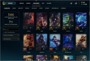 Conta LOL Plat 3/lvl270/200+ skins - League of Legends
