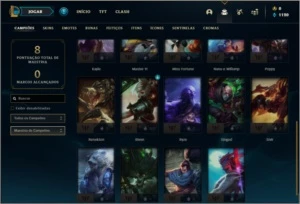 Conta prata 1 com 2 skins e 24 champs - League of Legends LOL