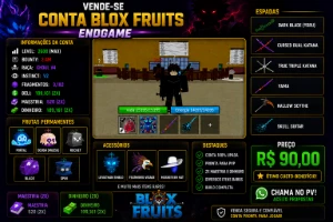 Conta Blox Fruits Completa | Dark Blade, CDK, TTK e Portal - Roblox