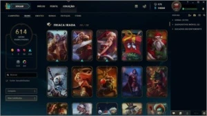 CONTA LEAGUES OF LEGENDS 614 SKINS, FULL CHAMPION - League of Legends LOL