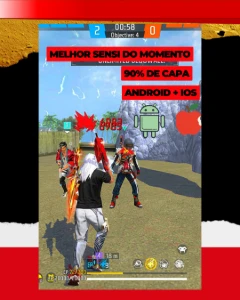 Pack Sensi Pro [ANDROID e iOS] - Foco Total em Capa 90%HS - Free Fire