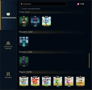 Vendo conta LOL/Valorant com varias skins