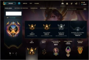 Conta ouro 4 com TODOS os champs e 135 skins - League of Legends LOL