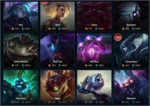 Conta de LoL, 172 skins, icones e mais - League of Legends