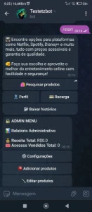 Bot store streaming telegram - Outros