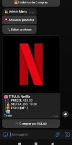 Bot store streaming telegram - Outros