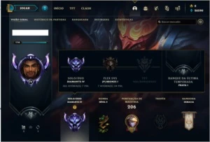 CONTA DIAMANTE 4 MMR PERFEITO - League of Legends LOL