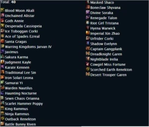 Conta de League of legends LOL