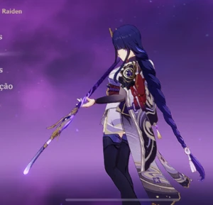 Ar40. Raiden c1 + cortadora assinatura. Nahida, harpa e + - Genshin Impact