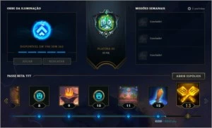 Conta TeamFight Tactics PLAT IV - League of Legends LOL