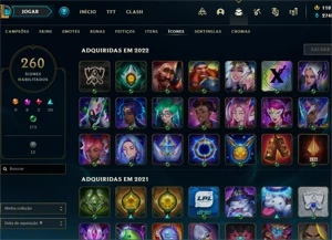Vendo conta LOL c/ 177 skins nv 847 MMR Gold/Platina - League of Legends