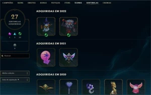 Vendo conta LOL c/ 177 skins nv 847 MMR Gold/Platina - League of Legends