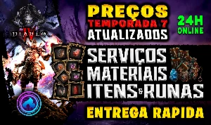 DIABLO 4 - RUNAS/ITENS/MATERIAL (TEMPORADA 7)