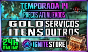 DIABLO 4 (TEMPORADA 14) - ITENS, MATERIAL, RUNAS E GOLD
