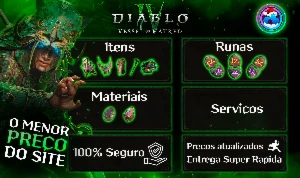 DIABLO 4 (TEMPORADA 6) - MATERIAL ITENS E SERVIÇOS + BONUS