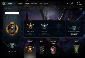 CONTA LEAGUE OF LEGENDS EX PLATINA LOL