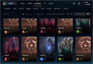 CONTA LEAGUE OF LEGENDS EX PLATINA LOL