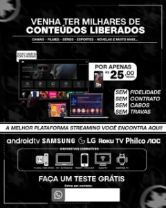 Todos os canais e conteúdos de streaming liberado na sua TV - Assinaturas e Premium
