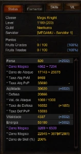Mega Mu - Mg Energia - Lvl 1100 - 200Rr - MU Online