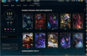Conta League of legends 334 skins season 3 Todos os campeões LOL