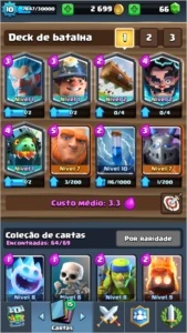Conta Clash Royale 5 lendárias