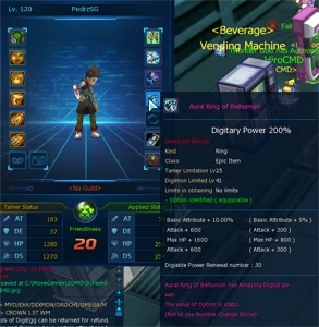 AOX - HUANGLONGMON ACESSORIES PERFECT SERVER LUCEMON  - Digimon Masters Online DMO