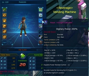 AOX - HUANGLONGMON ACESSORIES PERFECT SERVER LUCEMON  - Digimon Masters Online DMO