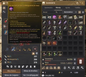 Conta BDO serafim nova classe lvl 62 - Black Desert