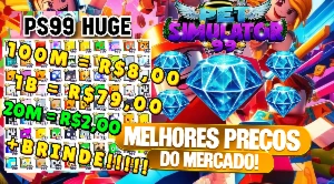 PET SIMULATOR 99 (PS99) - GEMAS,PET,HUGES 24H! MENOR PREÇO