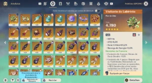 Conta Genshin Impact com 16 5* e vários 4* com constelações