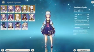 AR 20 - Ayaka- Keqing - Jean - Genshin Impact