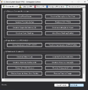 Fps Booster Armagedon System Boost VPRO - Outros